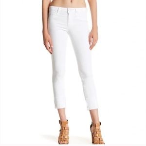 Joe’s Jeans Annie Clean Cuffed White Cropped pants Size 27